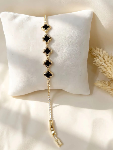 Yonca Detay Gold Bileklik